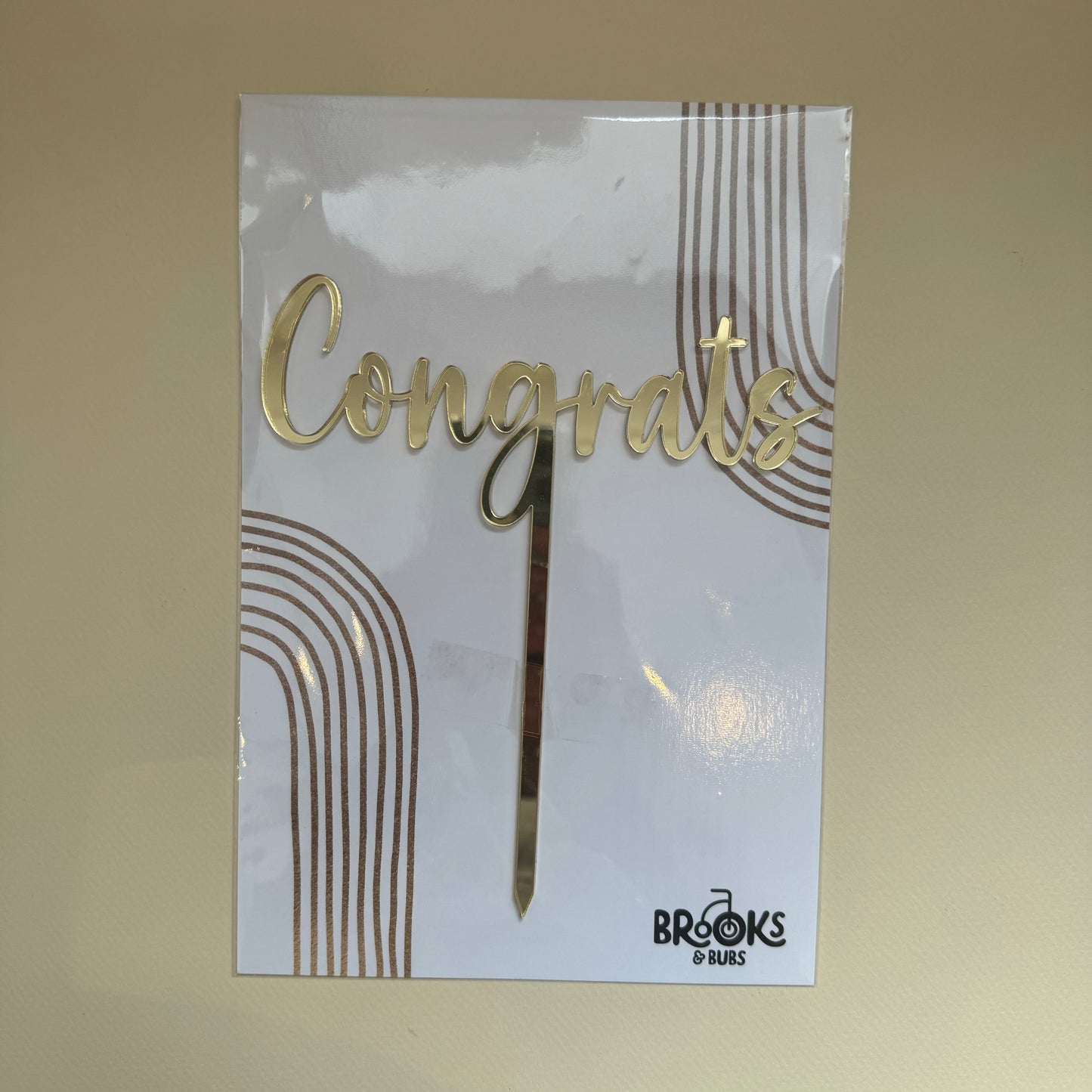 Congrats cake topper