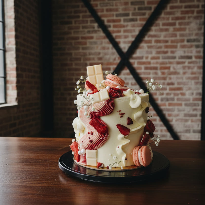 Signature Strawberries & Cream Cake