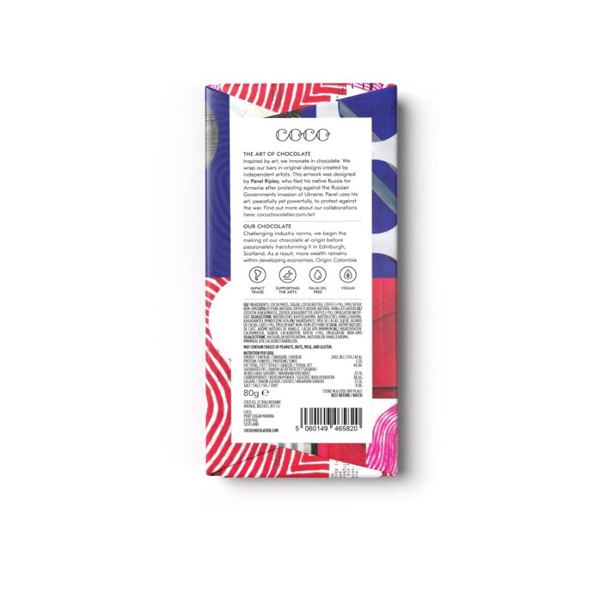 Cold Brew Coffee Dark Chocolate Bar