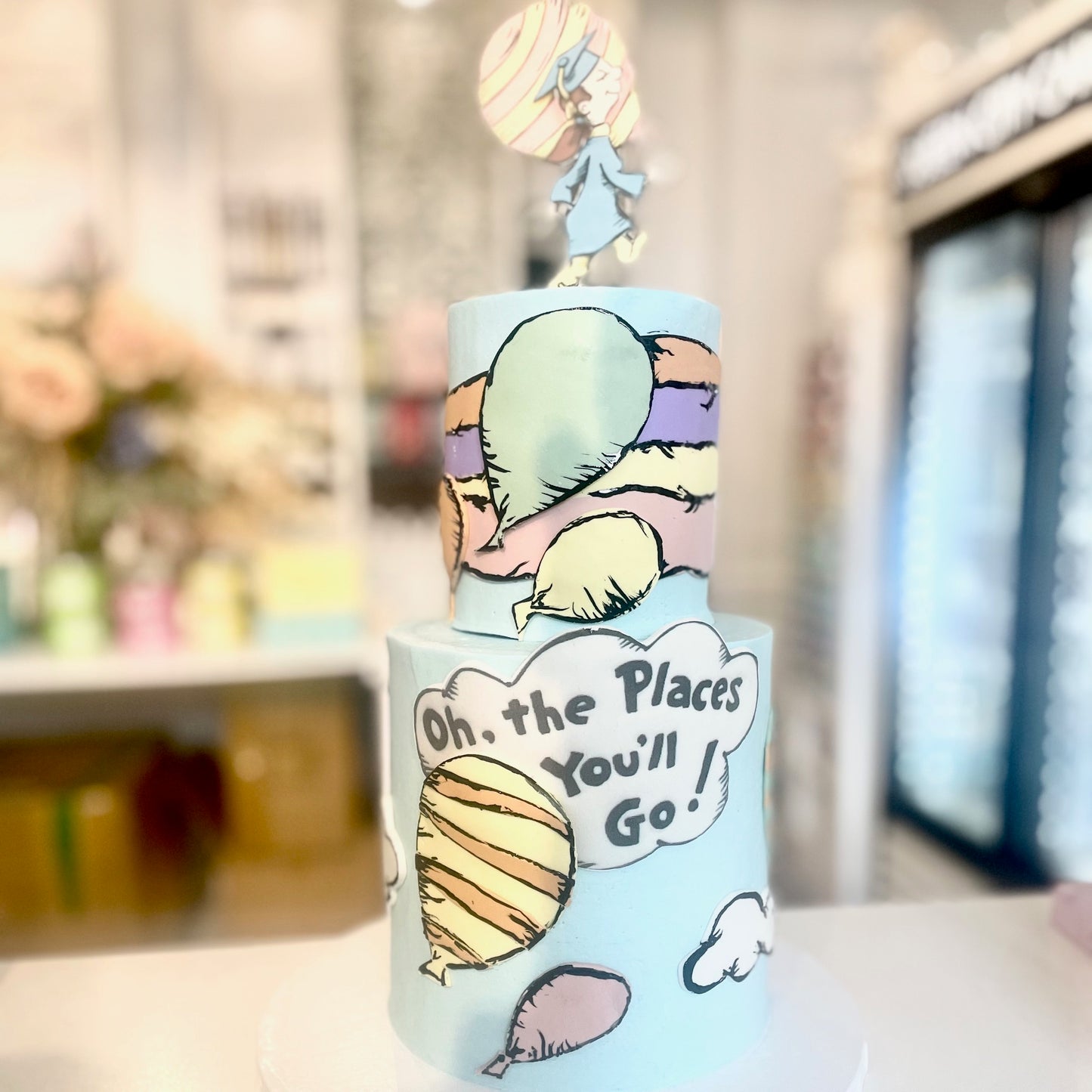 Oh, The Places You'll Go! Dr Seuss Cake
