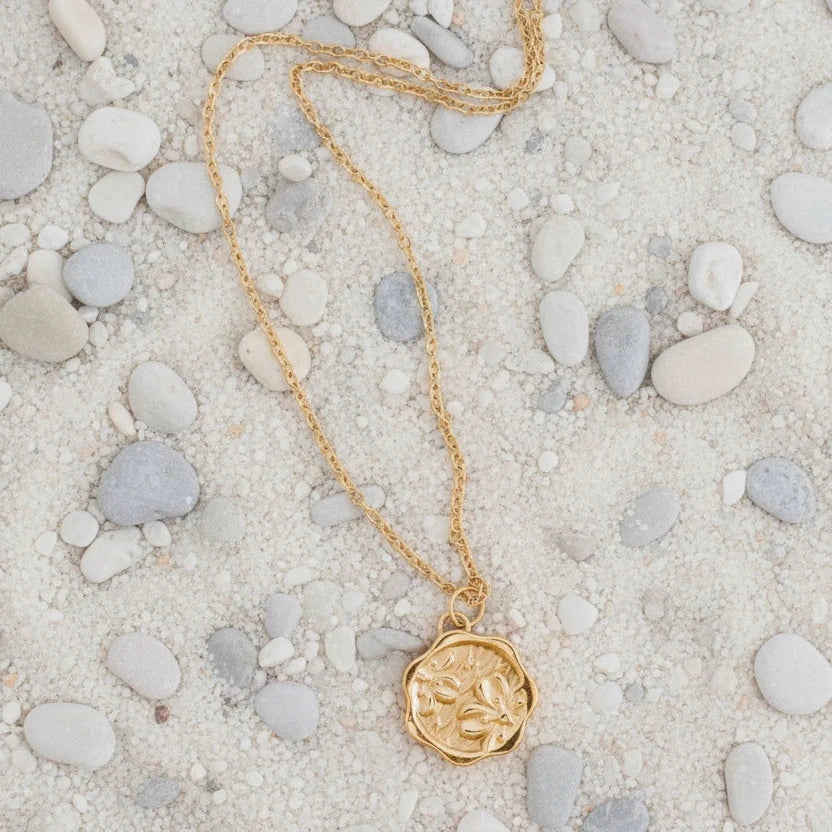 Floral Stamp Necklace