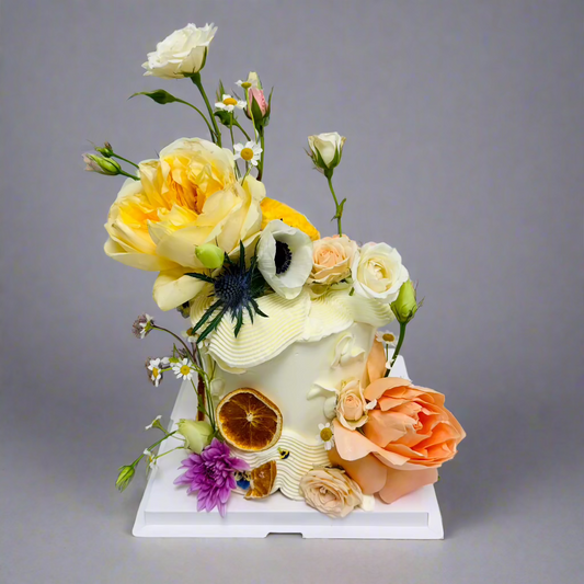 Citrus Floral Fantasy Cake