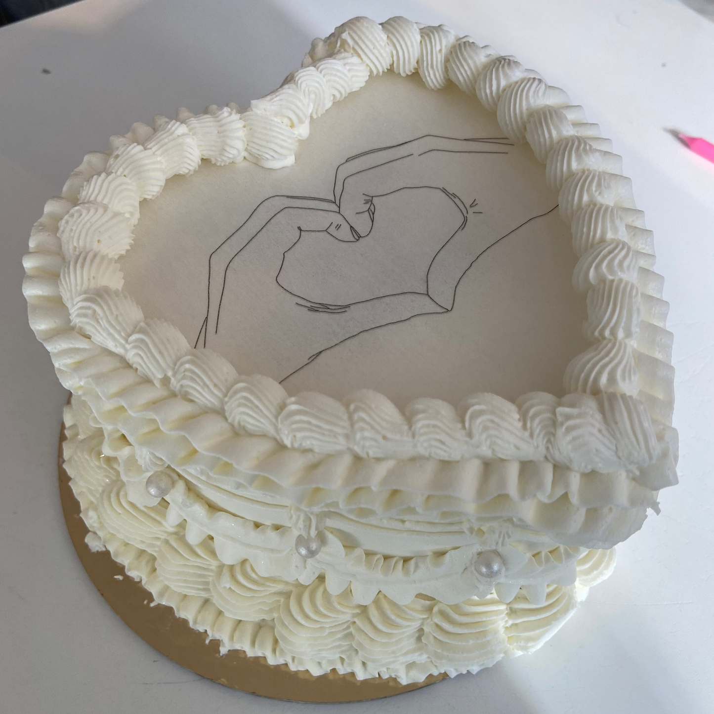 The Vintage Burn Away & Reveal Cake