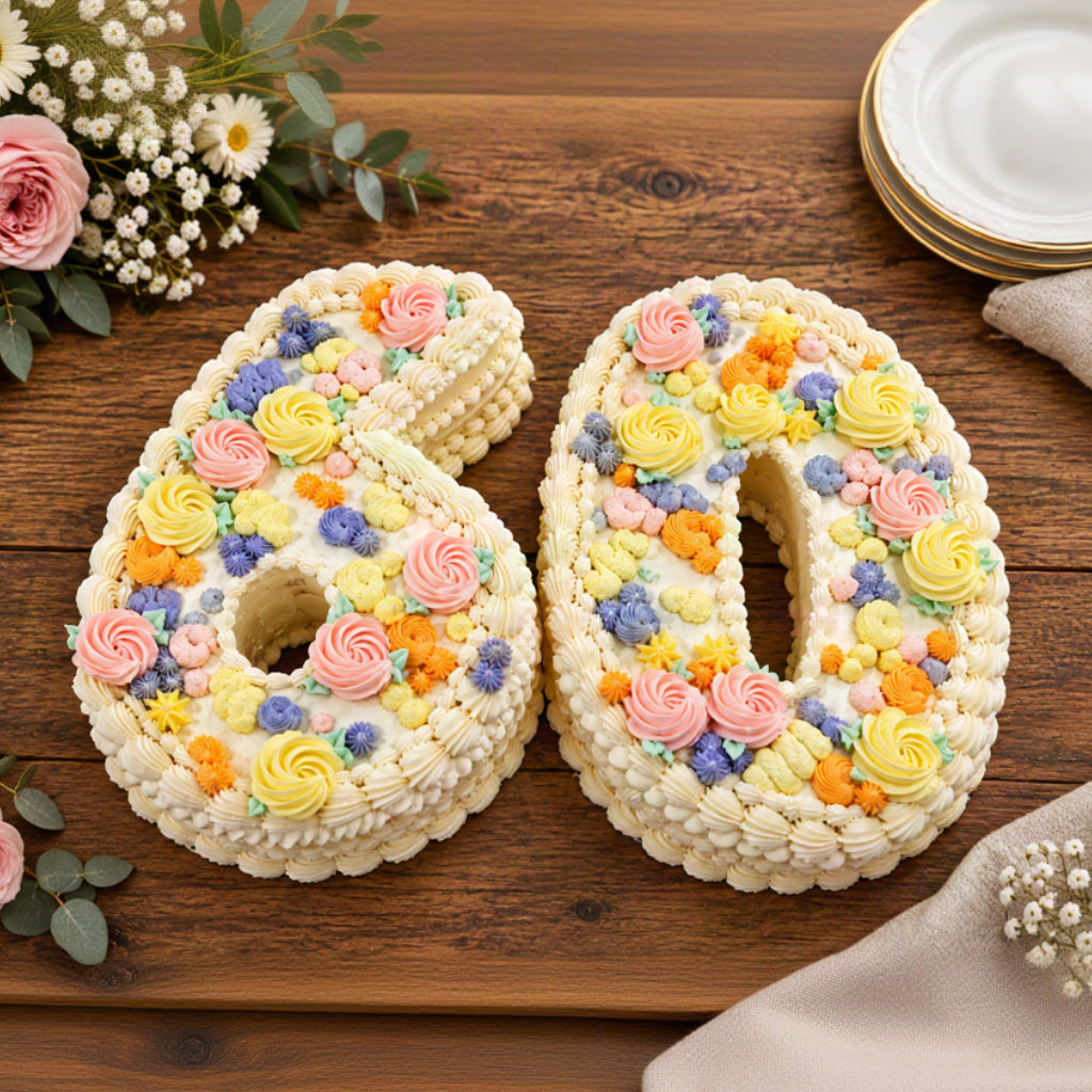 Vintage Number Cake