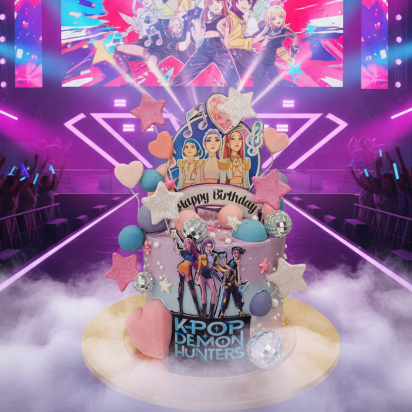 K-pop Demon Hunters Themed Cake