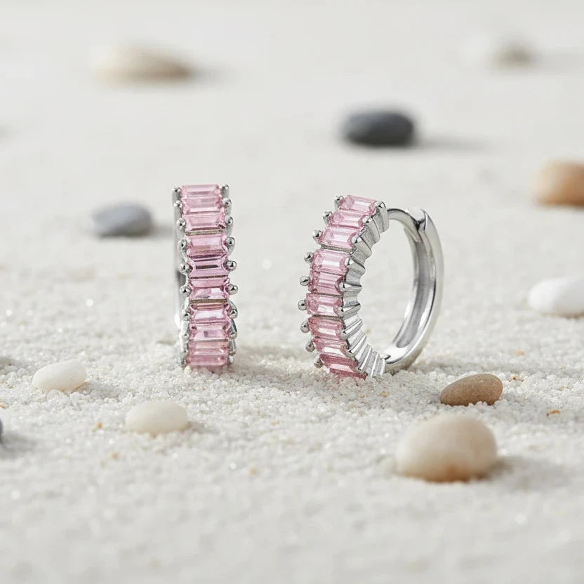 Huggie Earrings Silver