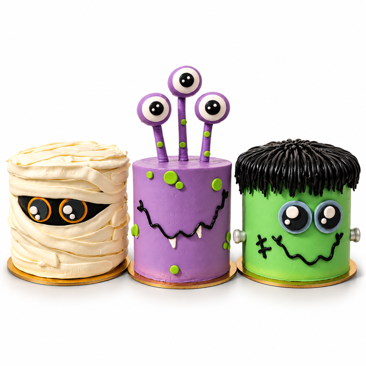 Monster Face Cakes
