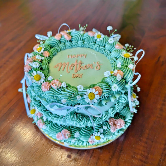 Vintage Floral Round Cake