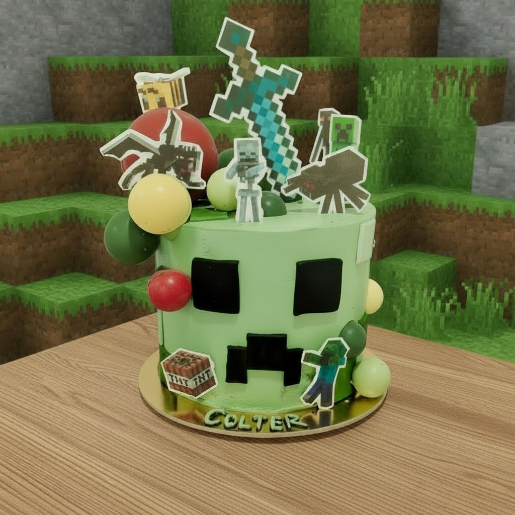 Minecraft Themed Cake