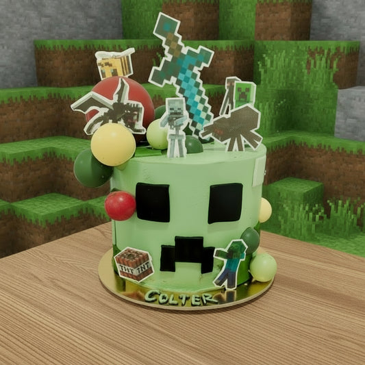 Minecraft Themed Cake