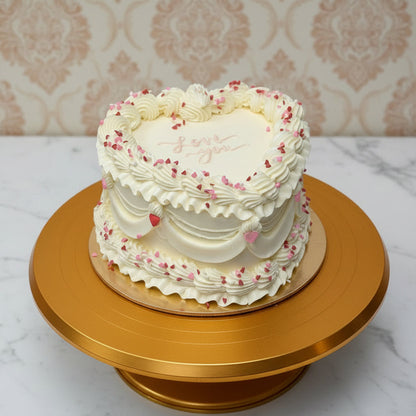 Vintage Heart Cake