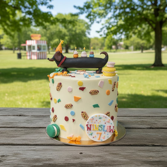 Weiner Dog Party Cake