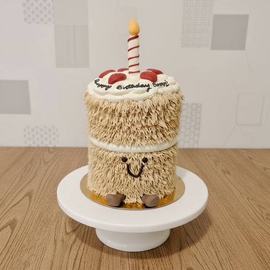 Squishy Strawberry Birthday Cake