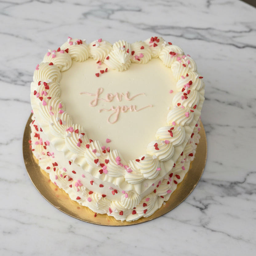 Vintage Heart Cake