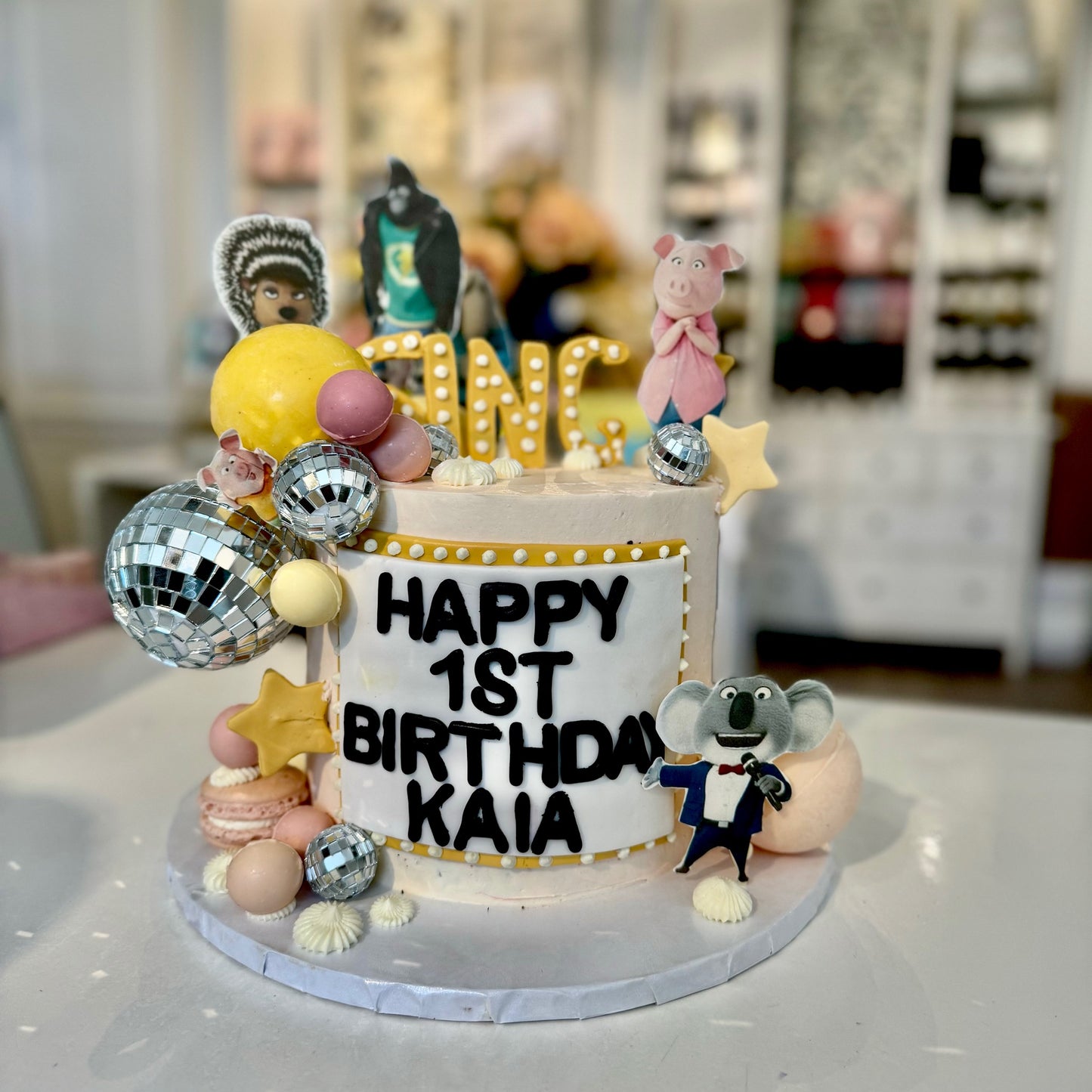 Sing! Themed Cake