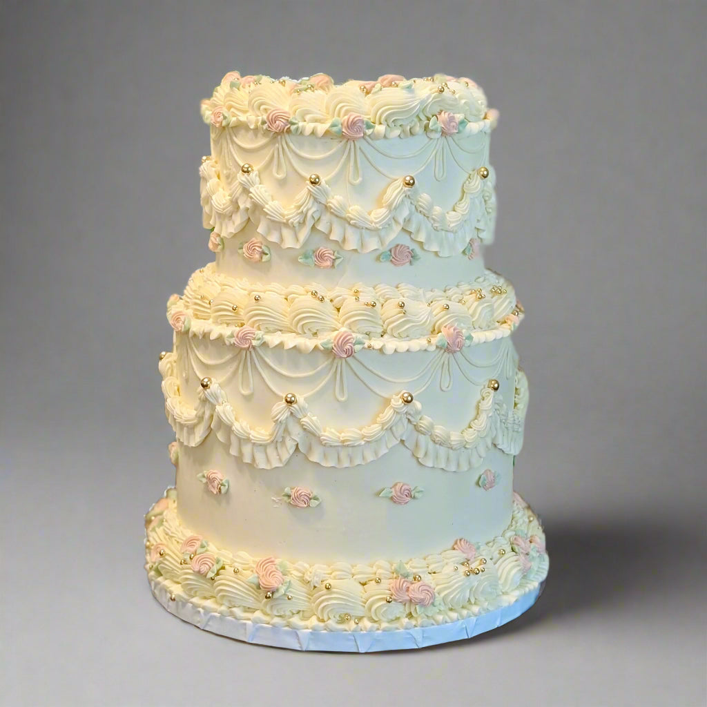 Vintage Dreams Wedding Cake