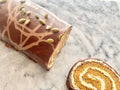 Pumpkin spice latte Swiss roll