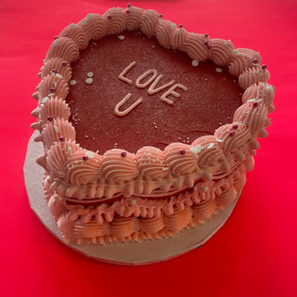Vintage Heart Cake