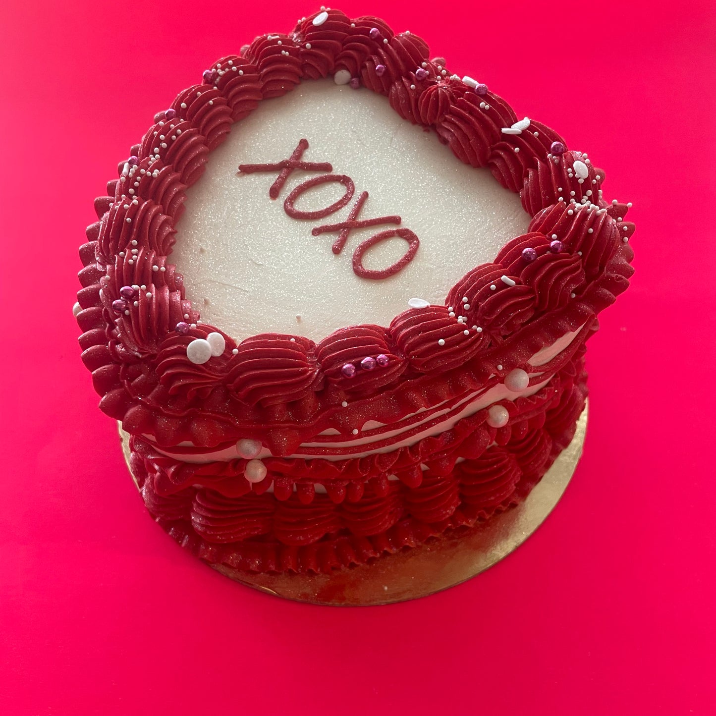 Vintage Heart Cake