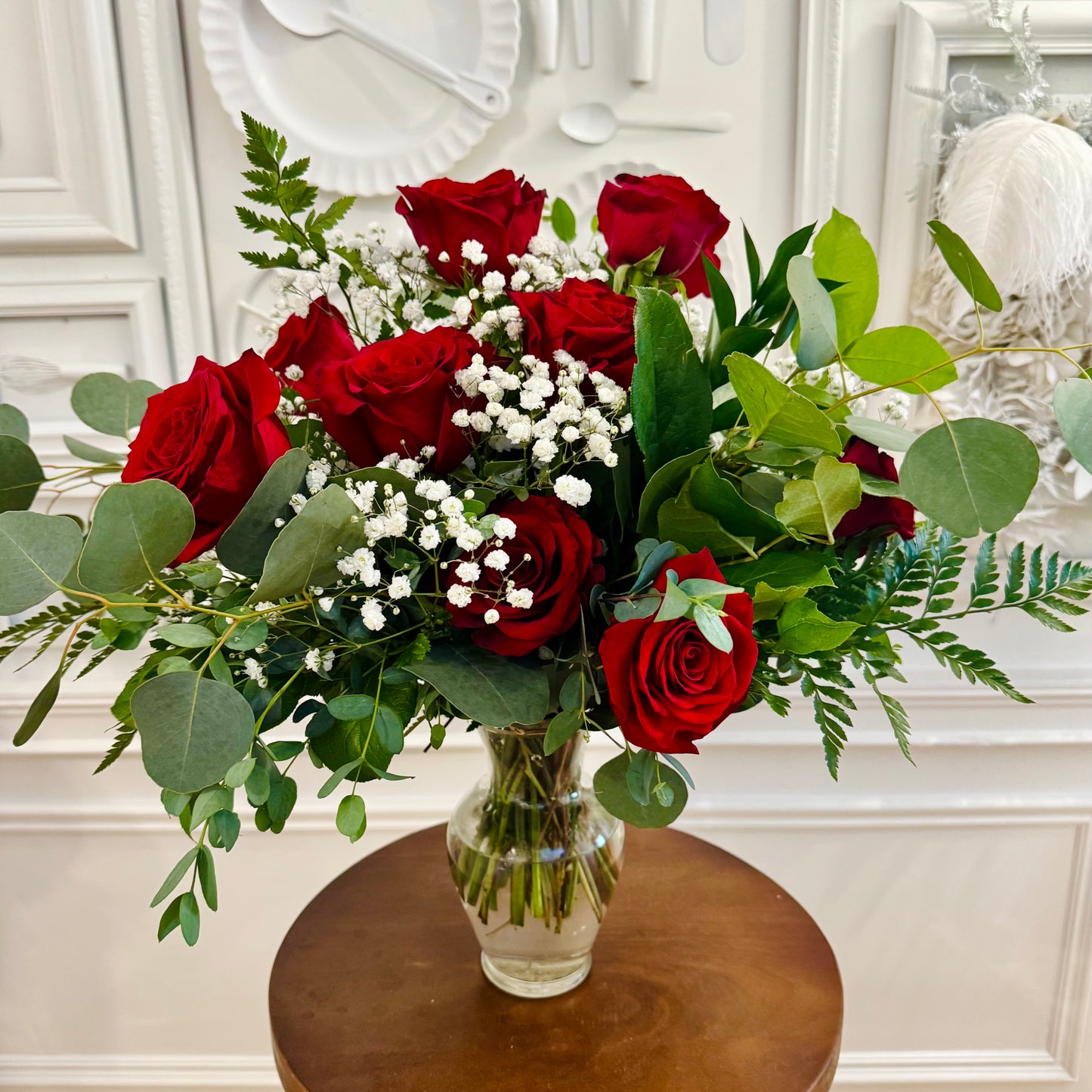 Luxury Vased Rose Bouquet