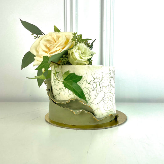 Woodland Rose Cake