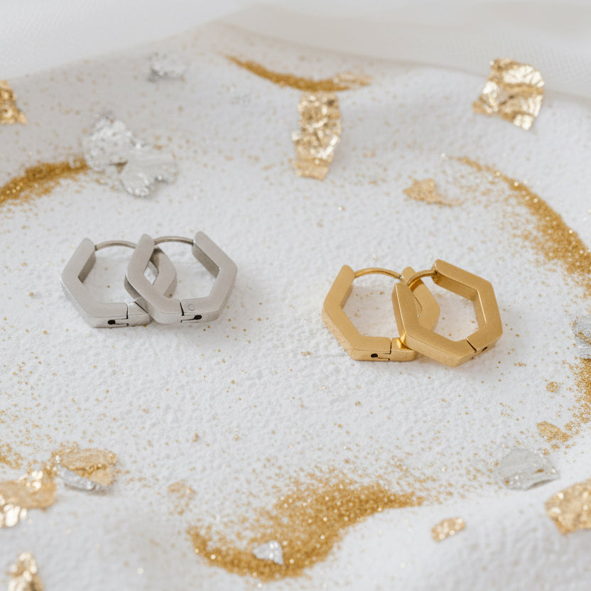 Geo Hex Earrings