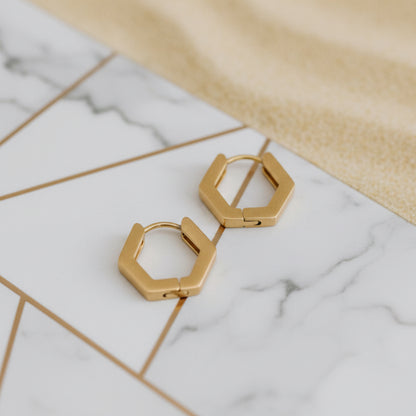 Geo Hex Earrings
