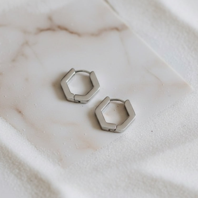 Geo Hex Earrings