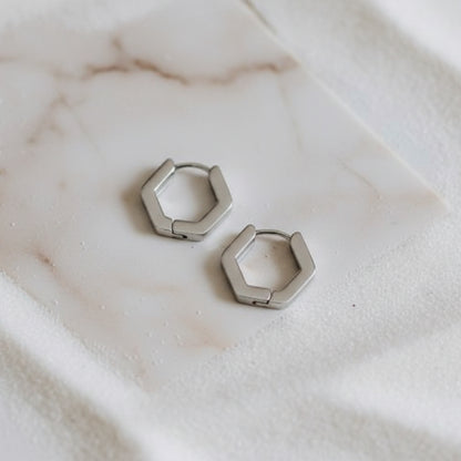 Geo Hex Earrings