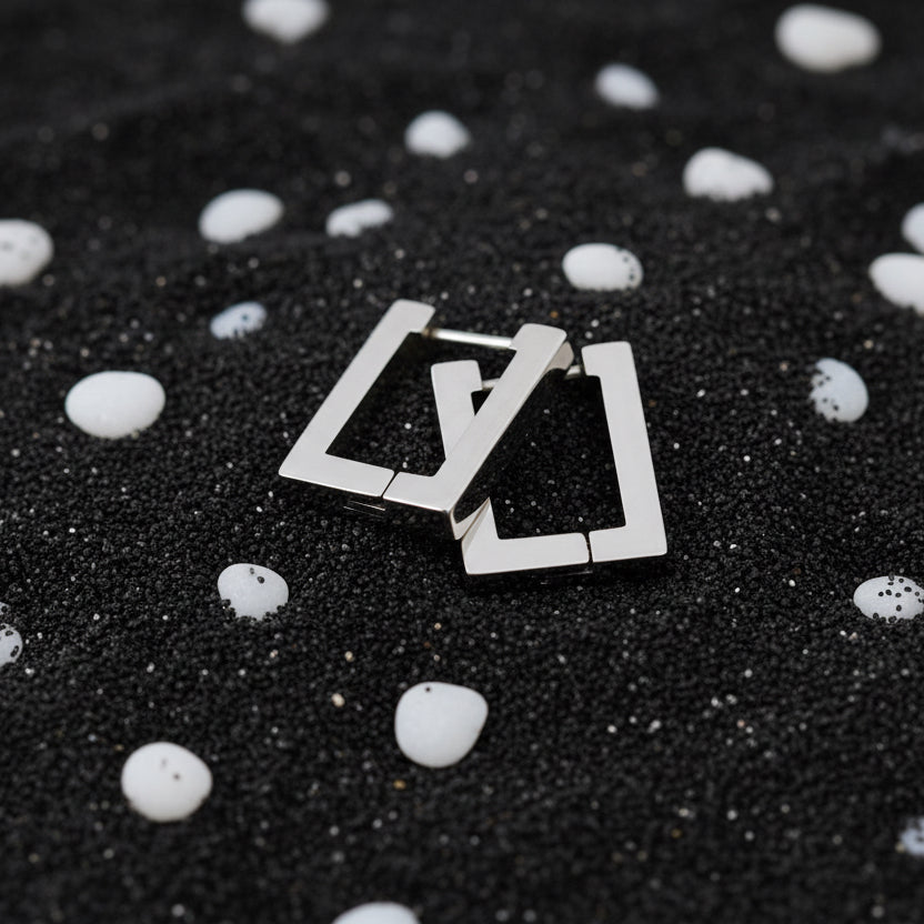 Geo Square Earrings