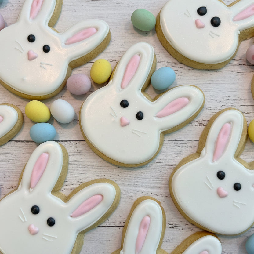 Easter Bunny Iced Sugar Cookie