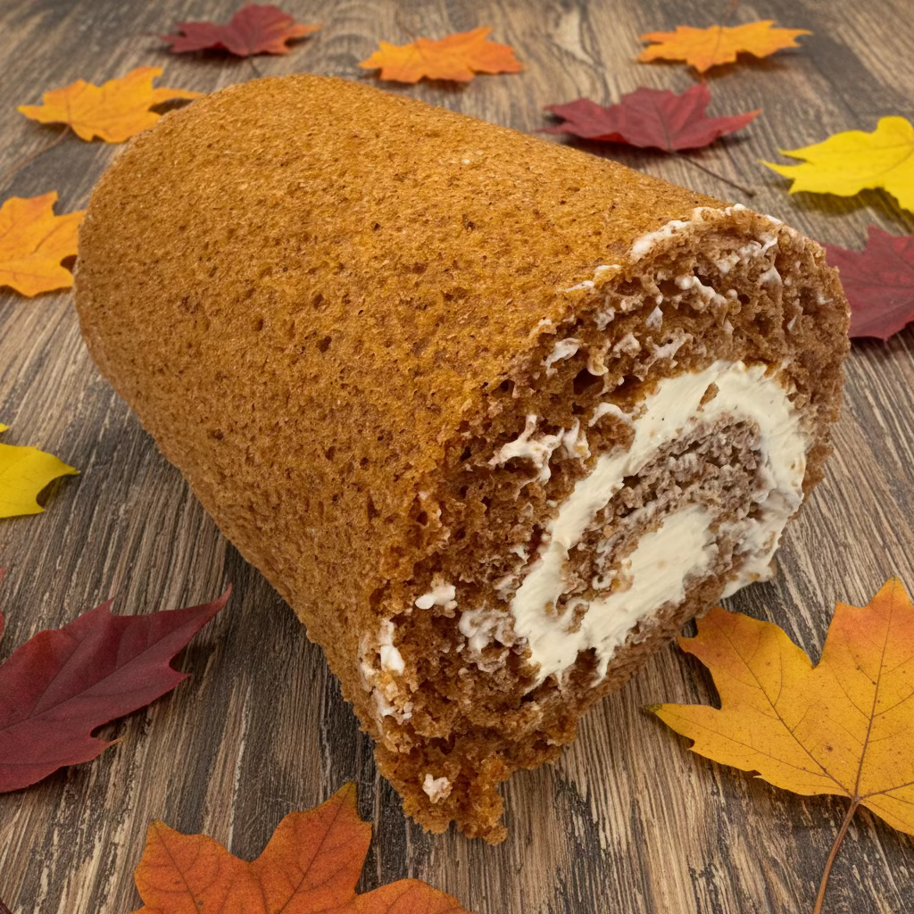 Seasonal Pumpkin Swiss Roll