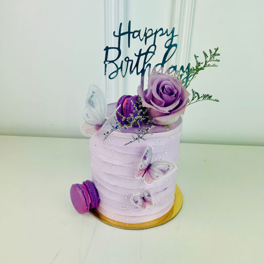Butterfly Rose Cake