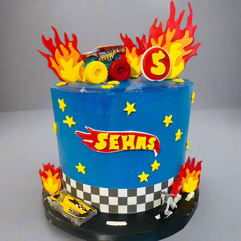 Hot Wheels Cake