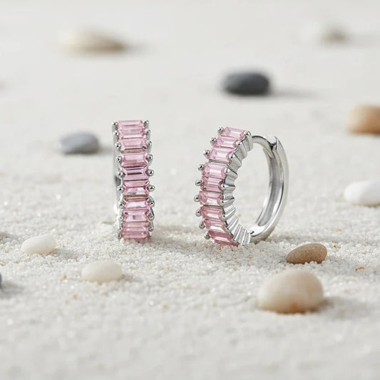 Huggie Earrings Silver