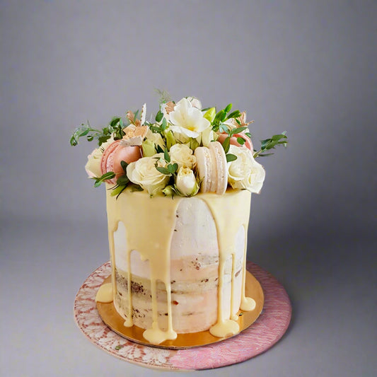 Semi-Nude Bouquet Cake