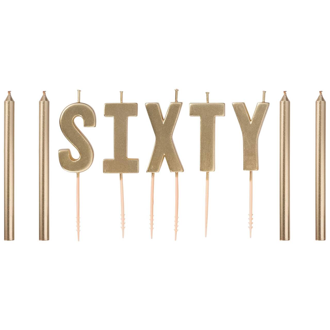 60th Birthday Candles (Sixty)