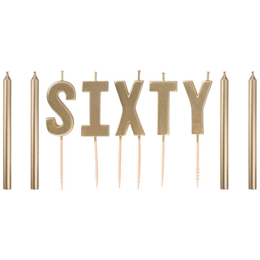60th Birthday Candles (Sixty)