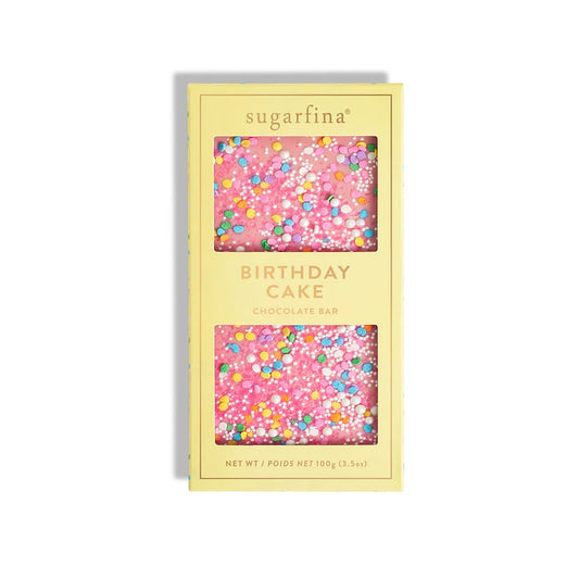 Pink Birthday Cake Chocolate Bar