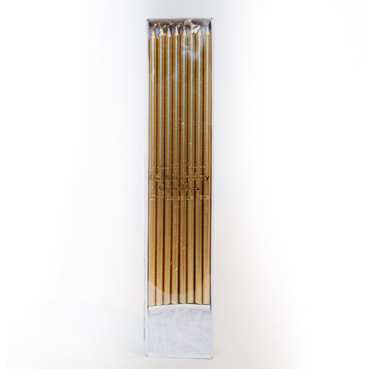Tall Metallic Candles